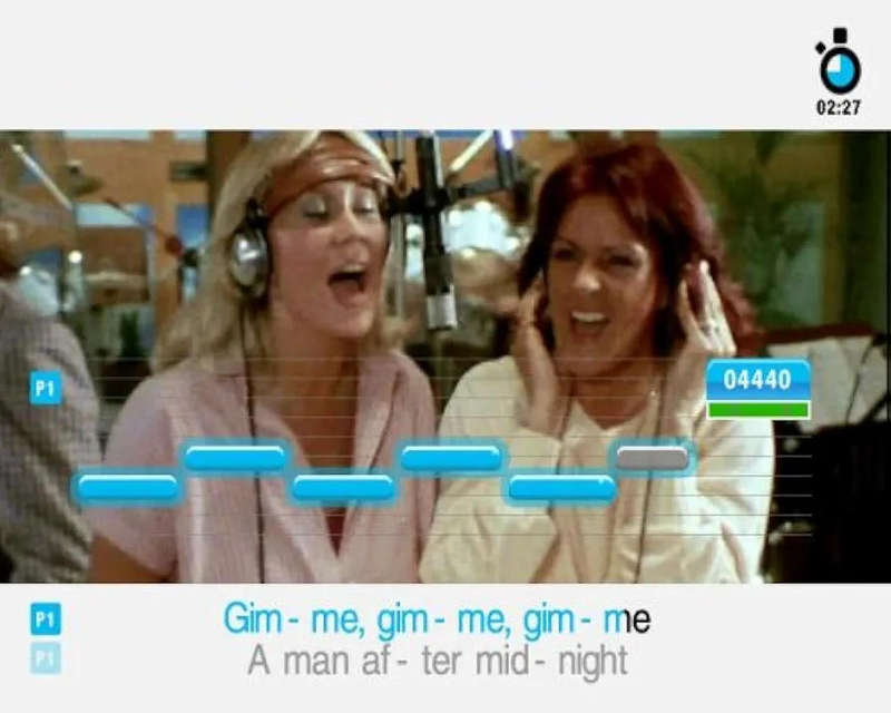 SINGSTAR ABBA PS2 + 2 WIRED MICROPHONES PS2