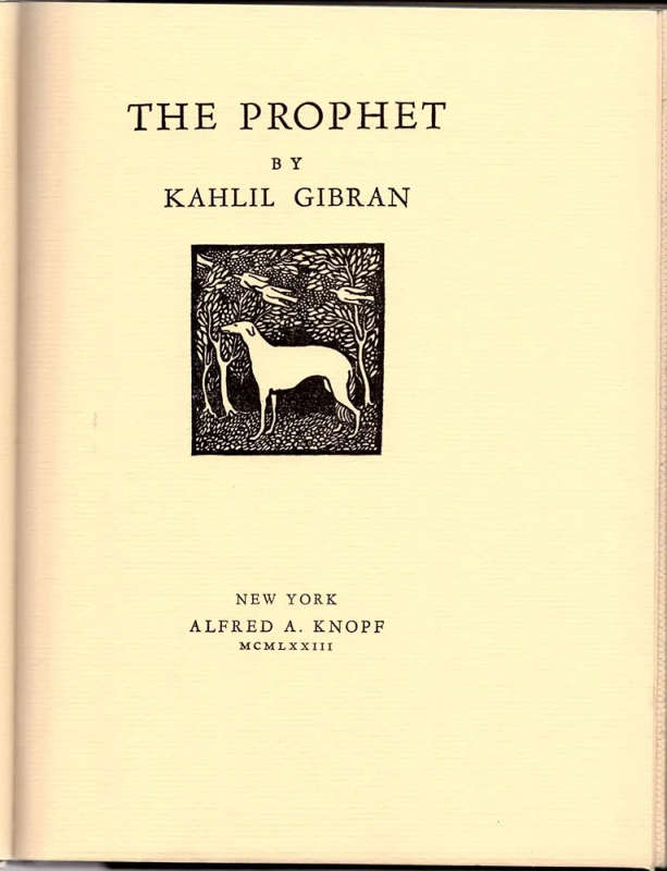 The Prophet Kahlil Gibran