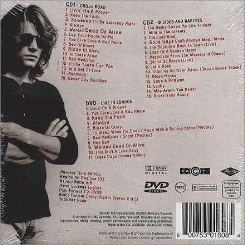 Bon Jovi Crossroad 2 CD & Bonus DVD