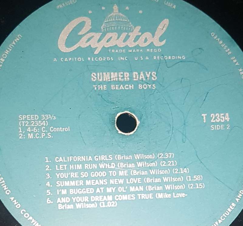 THE BEACH BOYS VINYL SUMMER DAYS (LP/VINYL)