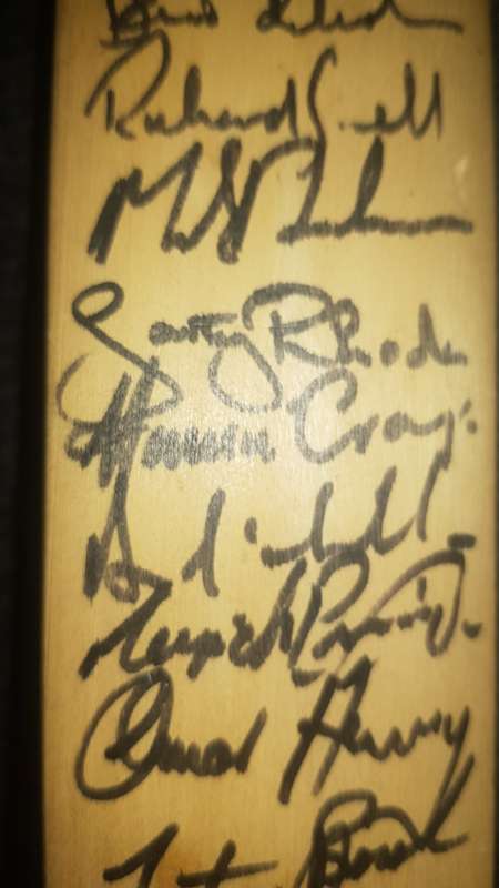 Cricket Signed Bat Proteas 1992 WC Cricket Team