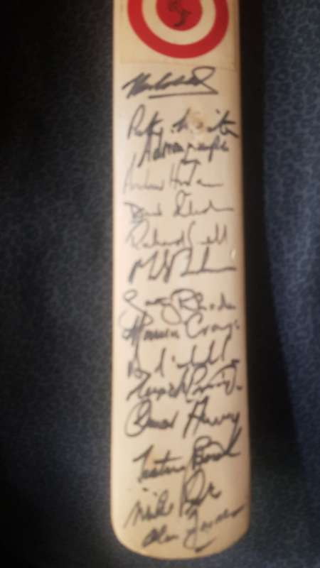 Cricket Signed Bat Proteas 1992 WC Cricket Team