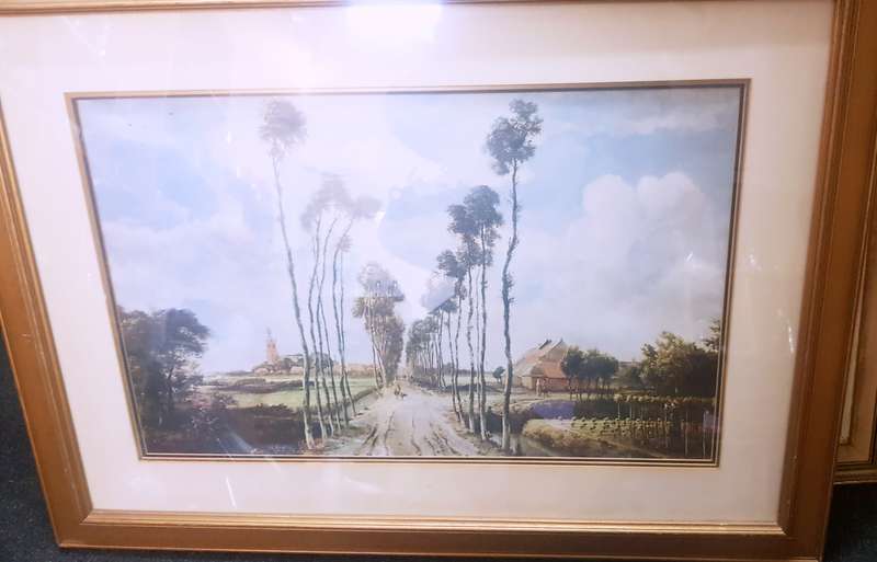 MEINDERT HOBBEMA LITHOGRAPH ART PRINT THE AVENUE OF TREES AT MIDDELHARNIS 1689