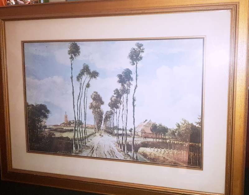 MEINDERT HOBBEMA LITHOGRAPH ART PRINT THE AVENUE OF TREES AT MIDDELHARNIS 1689