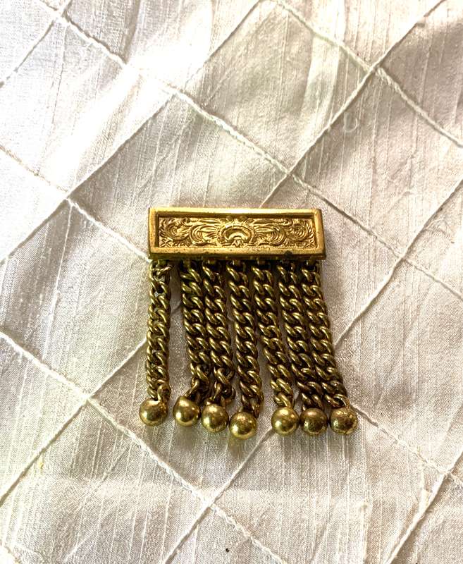 Freemason accessory Masonic Apron Chain Tassels Gold Finish. Made in England