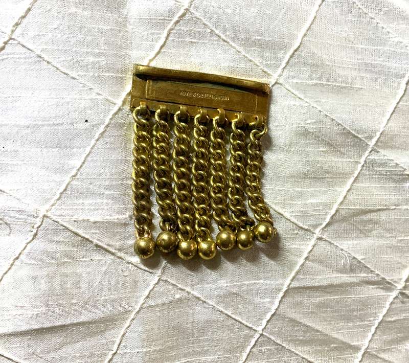 Freemason accessory Masonic Apron Chain Tassels Gold Finish. Made in England