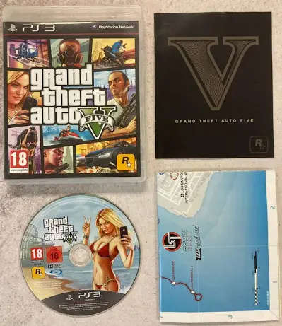 PS3 GTA Map PS3 Grand Theft Auto 5 (GTA V) PS3