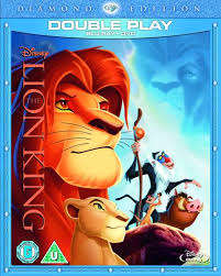 The Lion King Blue Ray Double Pack Blue Ray plus Dvd