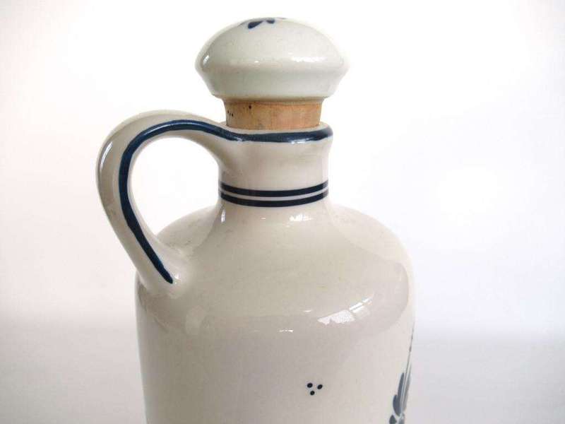 Delft Blue Delft Stoppered Bottle Vintage