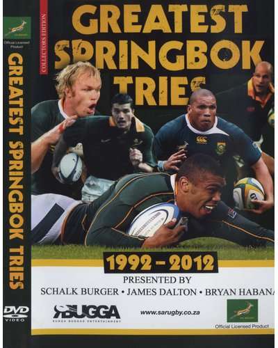 Greatest Springbok Tries DVD