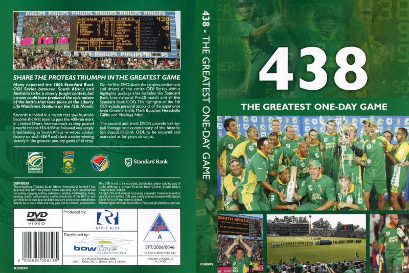 438 THE GREATEST ONE DAY CRICKET GAME