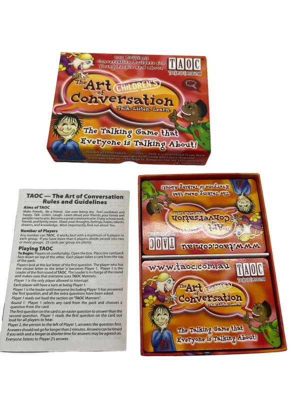 Childrens The Art of Conversation TAOC Talking Learning Card Game