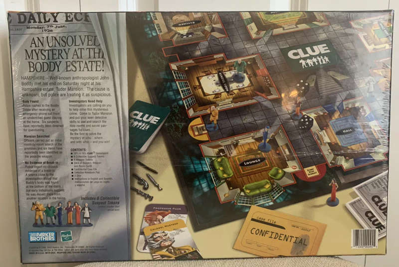 Clue (U.S.) / Cluedo (U.K.) Board Game