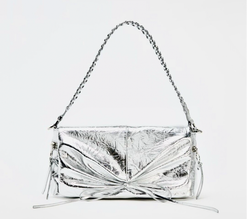 Silver Zara Crossbody Bag