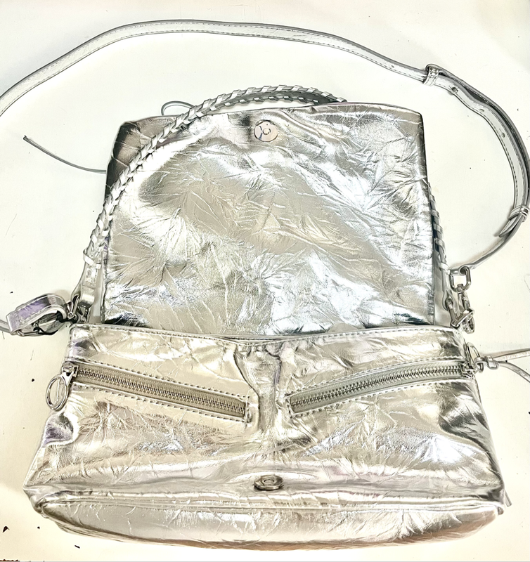 Silver Zara Crossbody Bag
