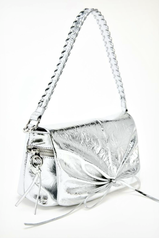 Silver Zara Crossbody Bag
