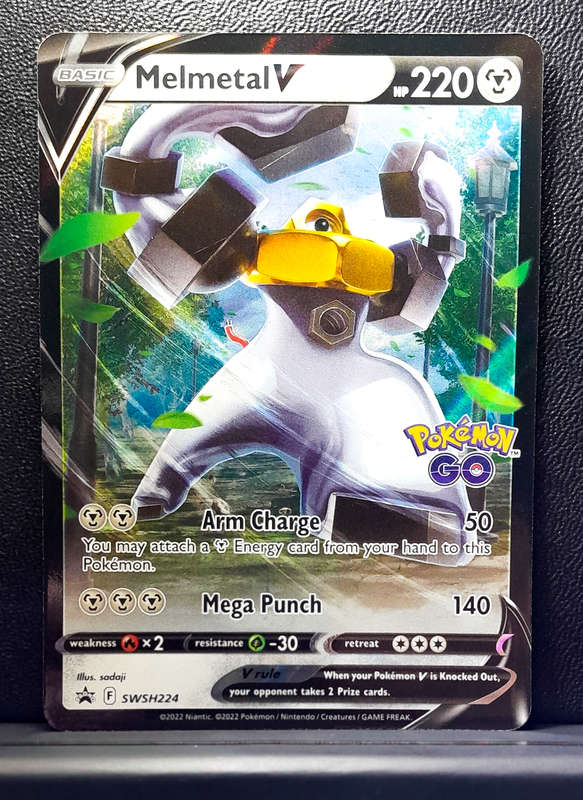 Pokemon Card - Melmetal V SWSH224 - Black Star Promo Holofoil - Pokemon Go
