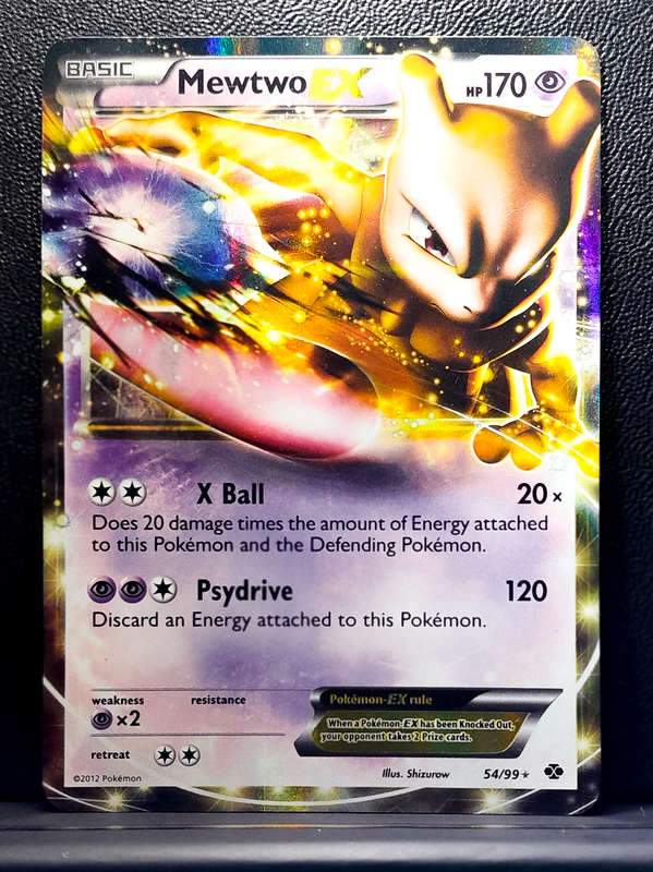 Pokemon Cards - MewTwo 54/99 - Holofoil Rare - Next Destinies 2012 NM