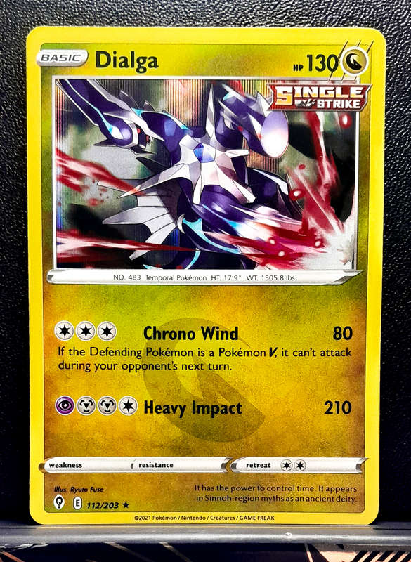 Pokemon Cards - Dialga 112/203 - Holo Rare - Sword & Shield Evolving Skies NM