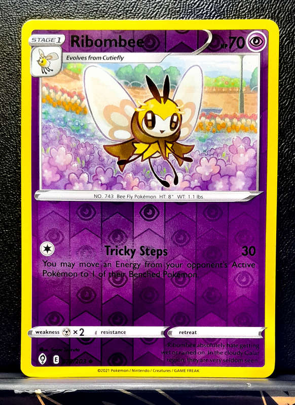 Pokemon Cards - Ribombee 079/203 - Reverse Holo - Sword & Shield Evolving Skies NM