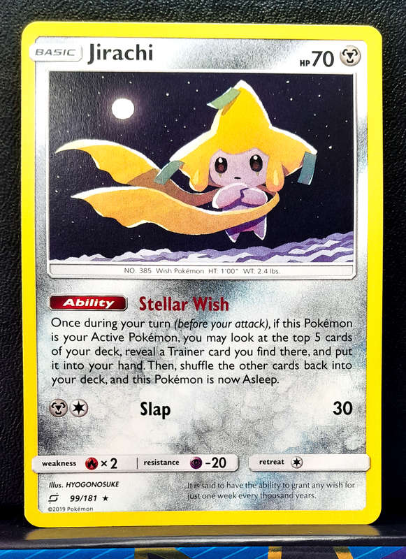 Pokemon Card - Jirachi 99/181 - Non Holo Rare - Team Up (NM)