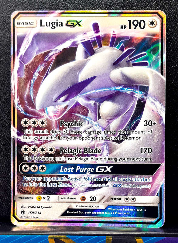 Pokemon Card - Lugia GX 159/214 - Holofoil Rare - Lost Thunder