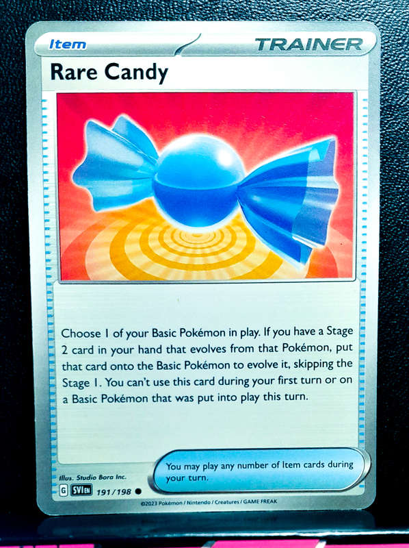 Pokemon Card - Rare Candy 191/198 - Trainer - Scarlett & Violet Base Set