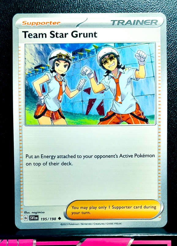 Pokemon Card - Team Star Grunt 195/198 - Trainer - Scarlett & Violet Base Set