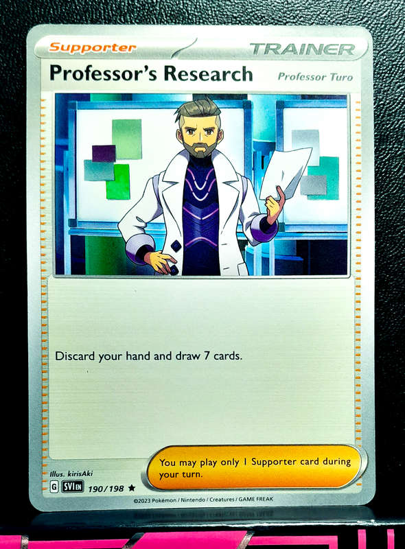 Pokemon Card - Professor's Research 190/198 - Trainer - Scarlett & Violet Base Set