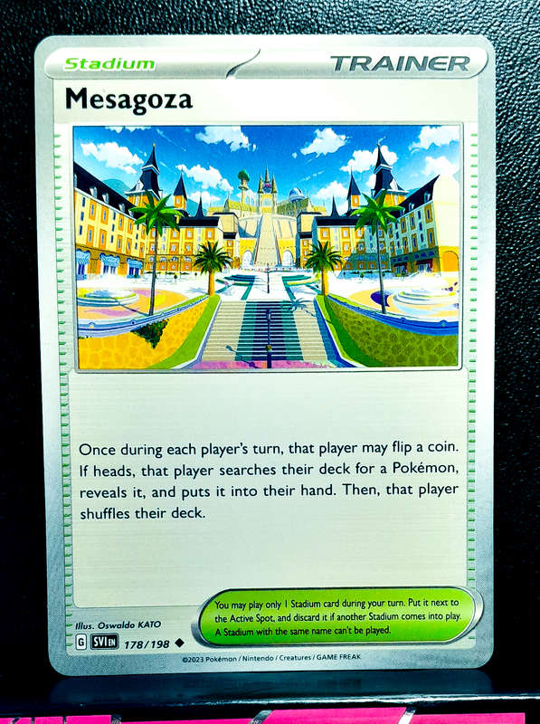 Pokemon Card - Mesagoza 178/198 - Trainer - Scarlett & Violet Base Set
