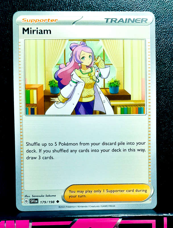 Pokemon Card - Miriam 179/198 - Trainer - Scarlett & Violet Base Set