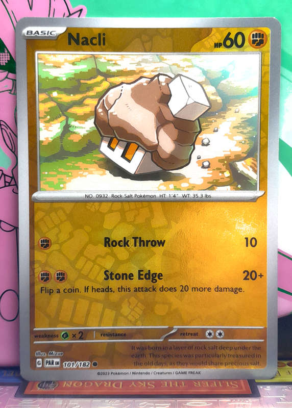 Pokemon Card - Nacli 101/182 - Reverse Holofoil - Paradox Rift NM