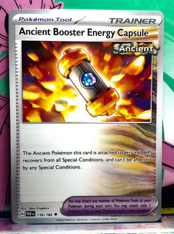 Pokemon Card - Ancient Booster Energy Capsule 159/182 - Trainer - Paradox Rift NM