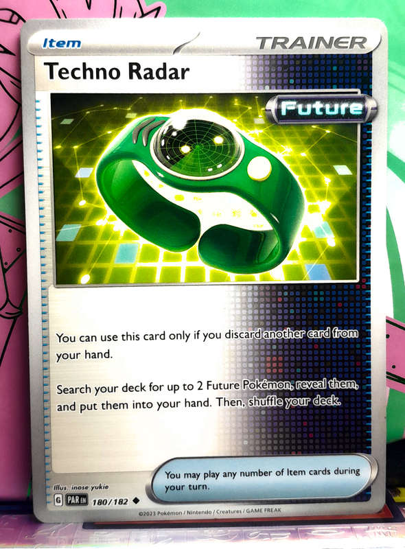 Pokemon Card - Techno Radar 180/182 - Trainer - Paradox Rift NM