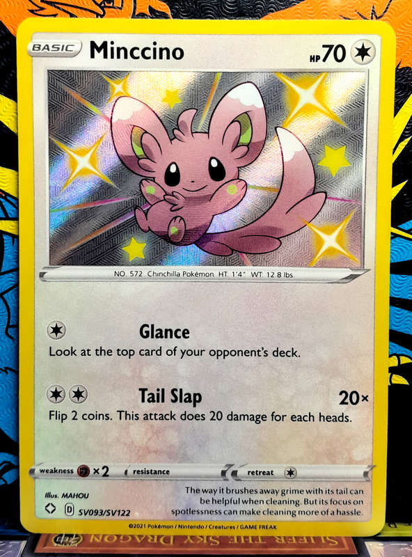 Pokemon Card - Minccino SV093/SV122 - Shiny Vault - Shining Fates