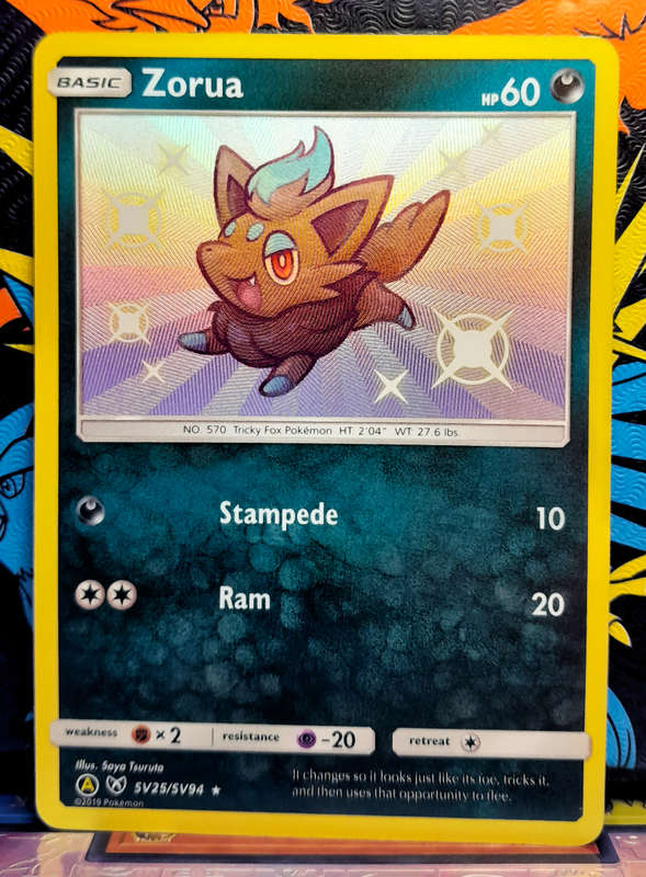 Pokemon Card - Zorua SV25/SV94 - Shiny Vault - Hidden Fates