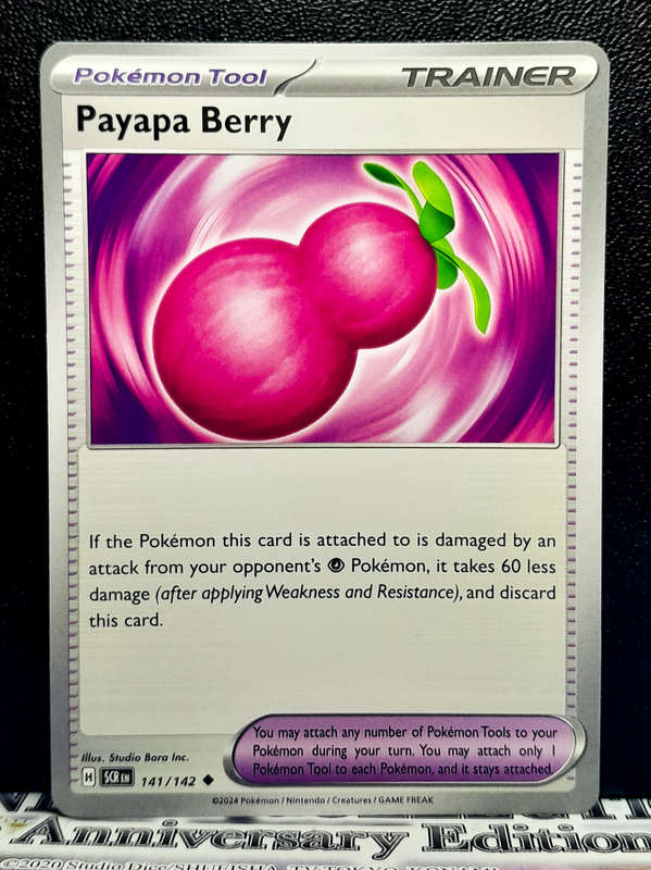 Pokemon Card - Payapa Berry 141/142 - Trainer - Stellar Crown NM