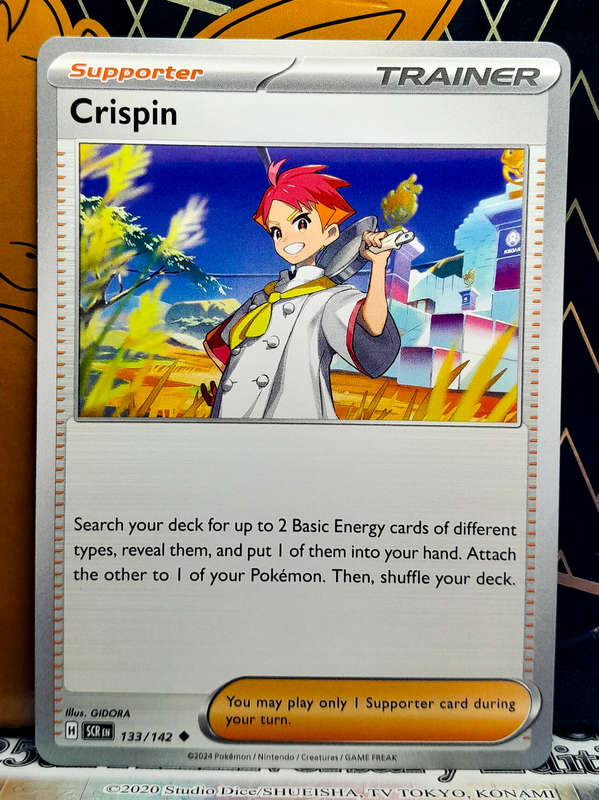 Pokemon Card - Crispin 133/142 - Trainer - Stellar Crown NM