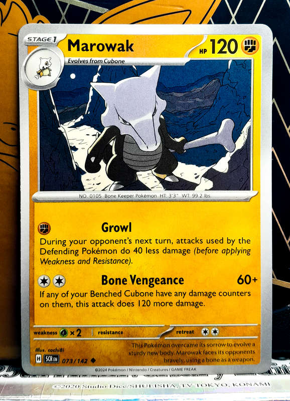 Pokemon Card - Marowak 073/142 - Uncommon - Stellar Crown NM