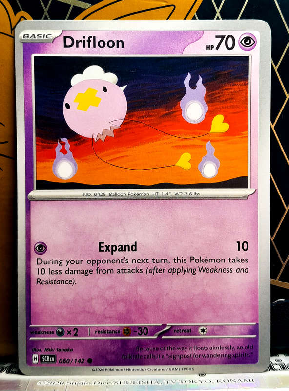 Pokemon Card - Drifloon 060/142 - Common - Stellar Crown NM