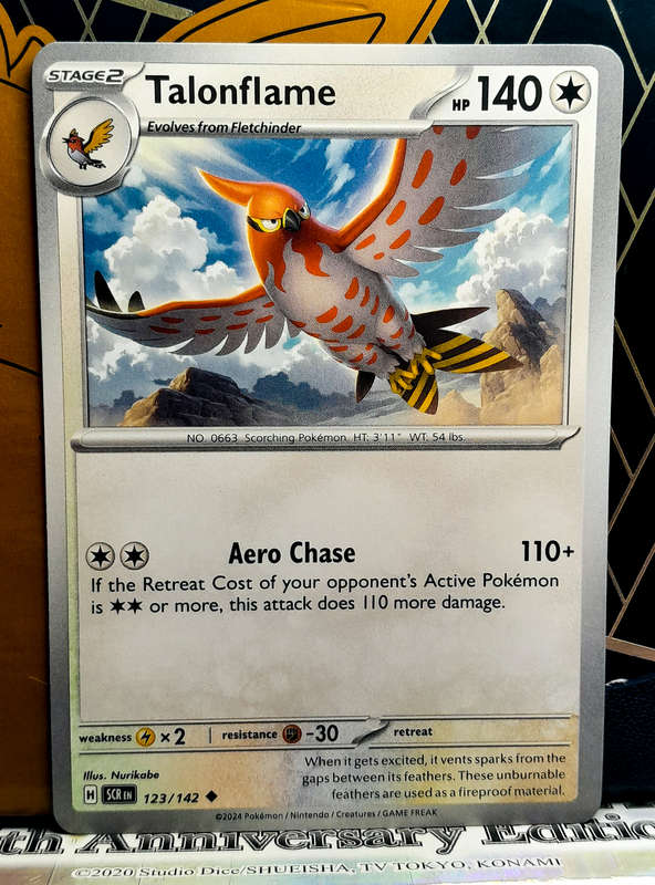 Pokemon Card - Talonflame 123/142 - Uncommon - Stellar Crown NM