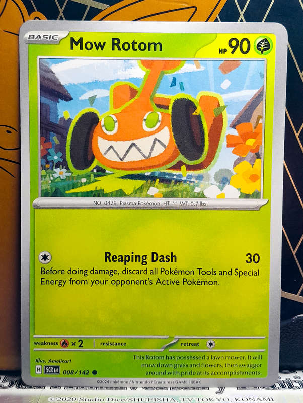 Pokemon Card - Mow Rotom 008/142 - Common - Stellar Crown NM