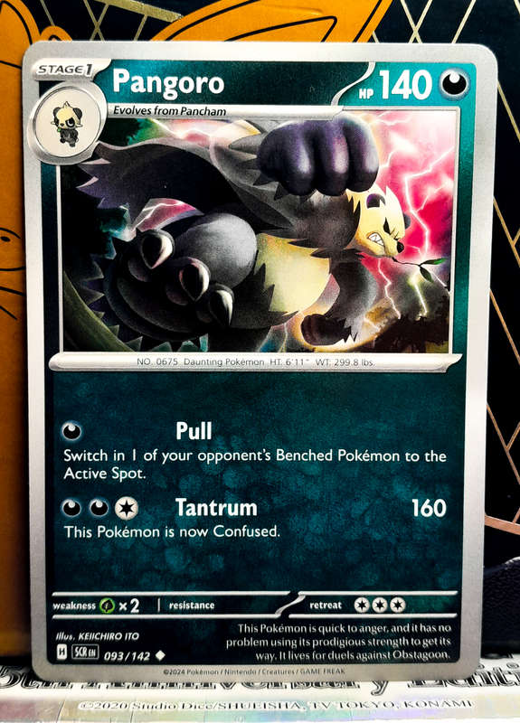 Pokemon Card - Pangoro 093/142 - Uncommon - Stellar Crown NM