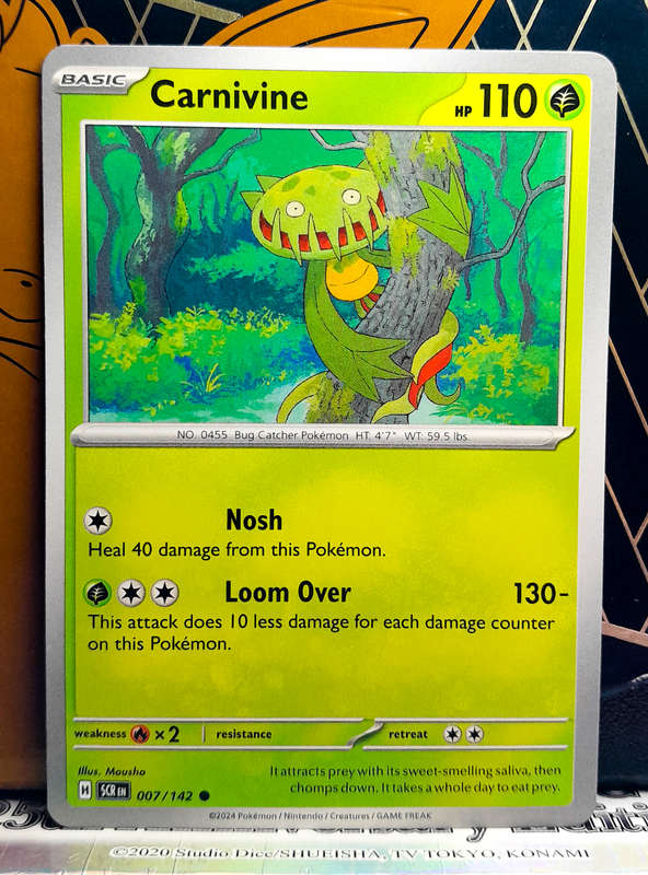 Pokemon Card - Carvine 007/142 - Common - Stellar Crown NM