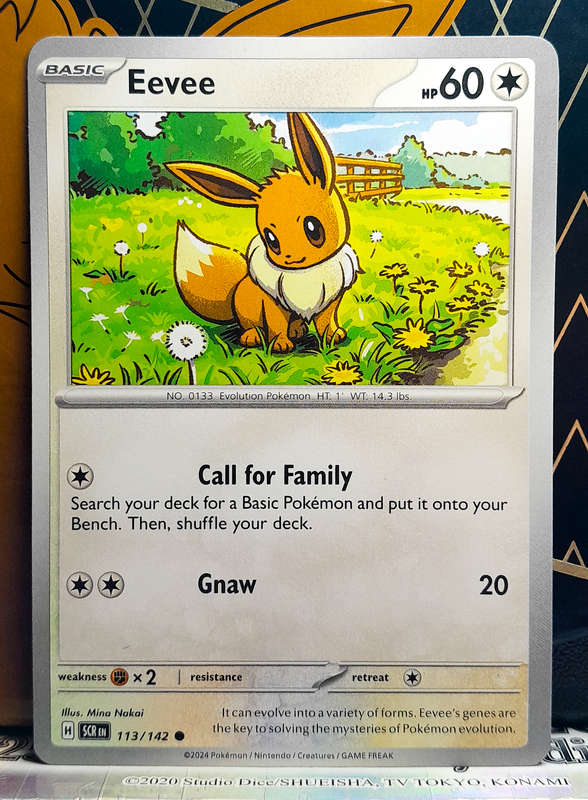 Pokemon Card - Eevee 113/142 - Common - Stellar Crown NM