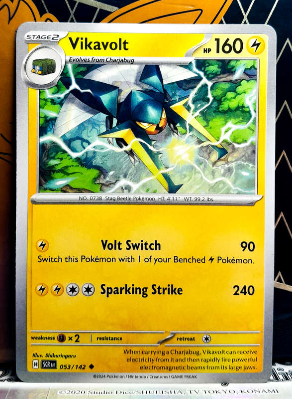 Pokemon Card - Vikavolt 053/142 - Uncommon - Stellar Crown NM
