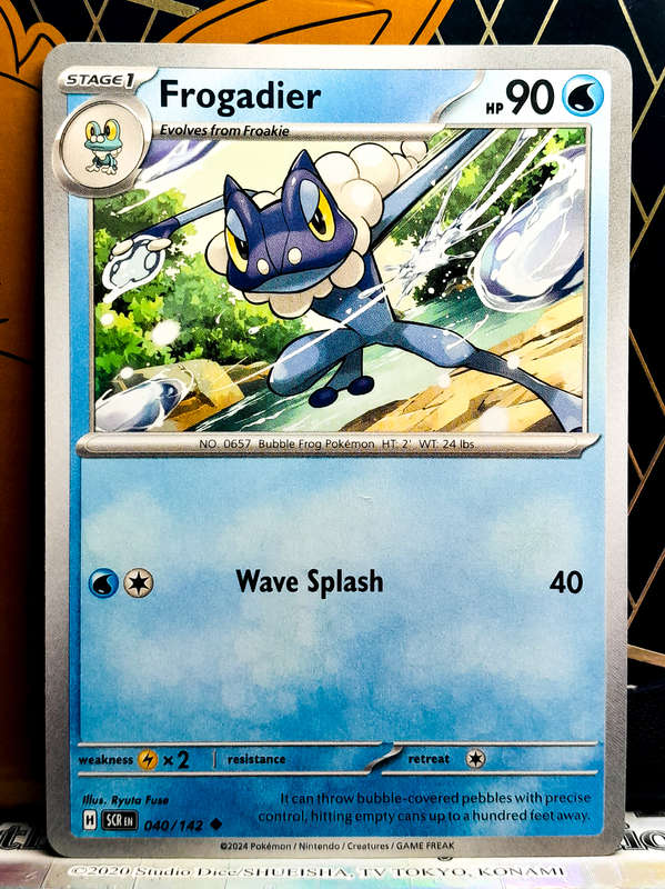 Pokemon Card - Frogadier 040/142 - Uncommon - Stellar Crown NM