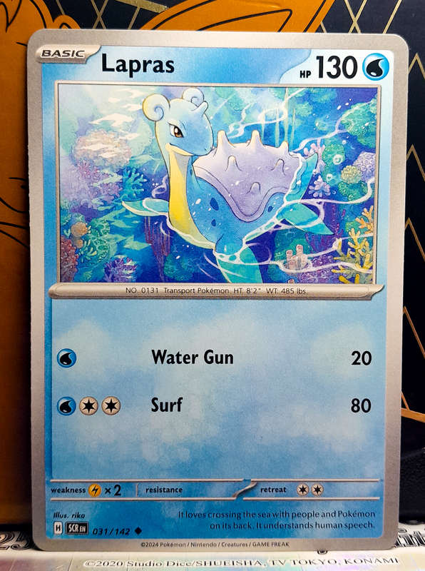Pokemon Card - Lapras 031/142 - Uncommon - Stellar Crown NM