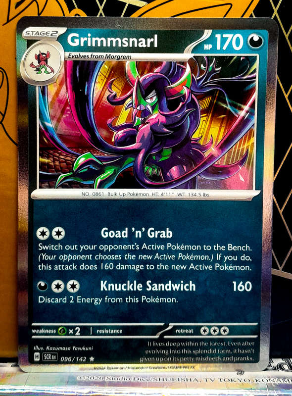 Pokemon Card - Grimmsnarl 096/142 - Holofoil Rare - Stellar Crown NM