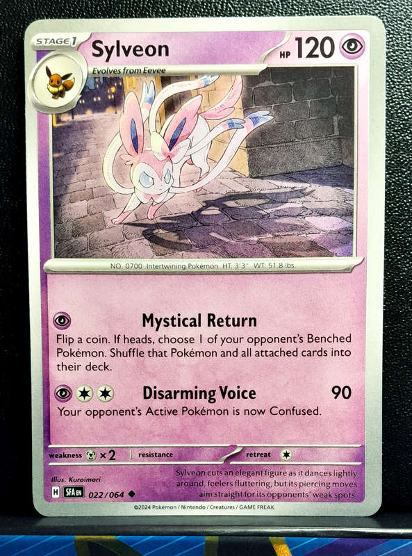 Pokemon Card - Sylveon 022/064 - Uncommon - Shrouded Fable NM